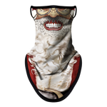 Braga Cuello Tubular para adultos Santa Claus Máscara Cara Orejeras Ski Snowboard Buff Deporte