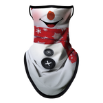 Braga Cuello Tubular para adultos Disfraz Halloween Máscara Cara Ski Snowboard Buff Deporte Muñeco de Nieve Snowman Navidad