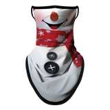 Braga Cuello Tubular para adultos Disfraz Halloween Máscara Cara Ski Snowboard Buff Deporte Muñeco de Nieve Snowman Navidad