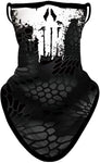 Braga Cuello Tubular para adultos Alien Punisher Destructor Vengador Castigador Máscara Cara Orejeras Ski Snowboard Buff Deporte