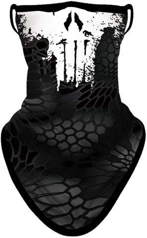 Braga Cuello Tubular para adultos Alien Punisher Destructor Vengador Castigador Máscara Cara Orejeras Ski Snowboard Buff Deporte