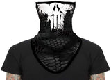 Braga Cuello Tubular para adultos Alien Punisher Destructor Vengador Castigador Máscara Cara Orejeras Ski Snowboard Buff Deporte