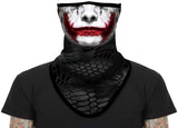 Braga Cuello Tubular para adultos Personaje Joker DC Comics Superhéroe Superhero Disfraz Halloween Máscara Cara Ski Snowboard Buff Deporte 