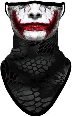 Braga Cuello Tubular para adultos Personaje Joker DC Comics Superhéroe Superhero Disfraz Halloween Máscara Cara Ski Snowboard Buff Deporte 