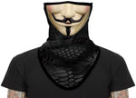Pañuelo Bandana Orejeras Braga Cuello Tubular para adultos Disfraz Halloween Máscara Cara Ski Snowboard Buff Deporte Personaje Vendetta Money Heist La Casa de papel