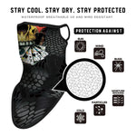 Braga Cuello Tubular para Adultos Skull Skeleton Calavera Cartas Poker Feliz Dia de Los Muertos Mexico Disfraz Halloween Máscara Cara Ski Snowboard Buff Deporte