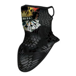 Braga Cuello Tubular para Adultos Skull Skeleton Calavera Cartas Poker Feliz Dia de Los Muertos Mexico Disfraz Halloween Máscara Cara Ski Snowboard Buff Deporte