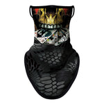 Braga Cuello Tubular para Adultos Skull Skeleton Calavera Cartas Poker Feliz Dia de Los Muertos Mexico Disfraz Halloween Máscara Cara Ski Snowboard Buff Deporte