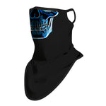 Braga Cuello Tubular para Adultos Skull Skeleton Calavera Escaner Feliz Dia de Los Muertos Mexico Disfraz Halloween Máscara Cara Ski Snowboard Buff Deporte