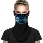 Braga Cuello Tubular para Adultos Skull Skeleton Calavera Escaner Feliz Dia de Los Muertos Mexico Disfraz Halloween Máscara Cara Ski Snowboard Buff Deporte