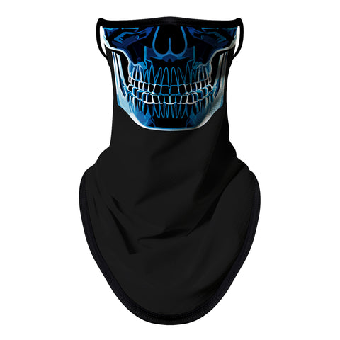 Braga Cuello Tubular para Adultos Skull Skeleton Calavera Escaner Feliz Dia de Los Muertos Mexico Disfraz Halloween Máscara Cara Ski Snowboard Buff Deporte