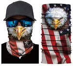 Braga Cuello Tubular Pañuelo Águila Bandera Estados Unidos Bandera EEUU para hombres