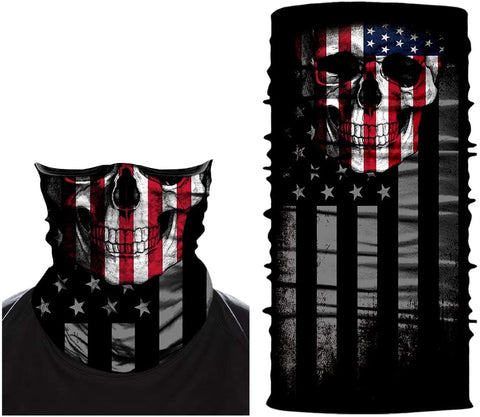 Tubular Calavera Esqueleto Bandera USA EEUU Estados Unidos Niños