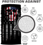 Tubular Calavera Esqueleto Bandera USA EEUU Estados Unidos Niños