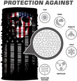 Tubular Calavera Esqueleto Bandera USA EEUU Estados Unidos Niños