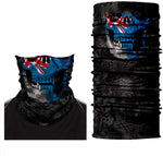 Braga Cuello Tubular para adultos Skull  Robot Skeleton Calavera Robot Feliz Dia de Los Muertos Mexico Disfraz Halloween Máscara Cara Ski Snowboard Buff Deporte Bandera Reino Unido UK Flag