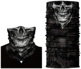 Braga Cuello Tubular para adultos Skull Skeleton Calavera Disfraz Halloween Máscara Cara Ski Snowboard Buff Deporte