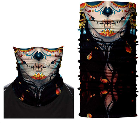 Braga Cuello Tubular Pañuelo para adultos Dia de los Muertos Halloween Mexico Coco Disney Pixar