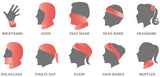 Braga Cuello Tubular para niños buff para niño Personaje Hannibal Lecter