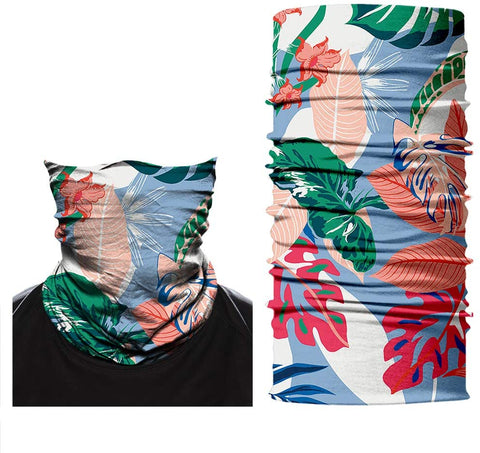 Braga Cuello Tubular para adultos buff para mujer Estampado Colores Flores Hawaii 