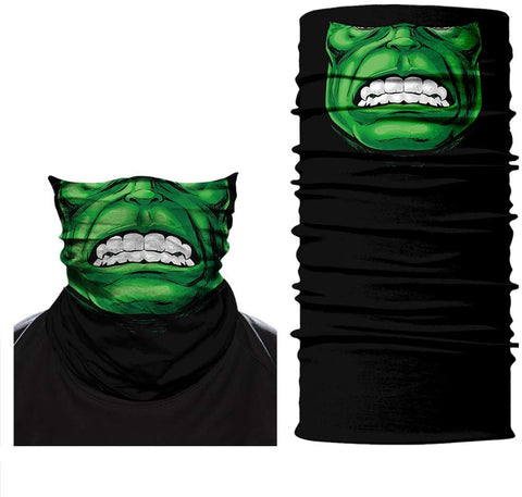 Braga Cuello Tubular para adultos buff para hombre Personaje Hulk Verde Marvel Comics MCU Los Vengadores 