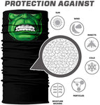 Braga Cuello Tubular para adultos buff para hombre Personaje Hulk Verde Marvel Comics MCU Los Vengadores 