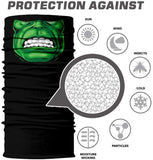 Braga Cuello Tubular para adultos buff para hombre Personaje Hulk Verde Marvel Comics MCU Los Vengadores 