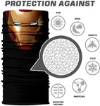 Braga Cuello Tubular para adultos buff para hombre Personaje IronMan Hombre Acero Marvel Comics Universo MCU Los Vengadores Robert Downey Tony Stark