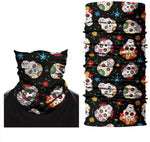 Braga Cuello Tubular para adultos Mexico Feliz Dia de los Muertos Halloween Fiesta Disfraz Carnaval