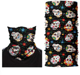 Braga Cuello Tubular para adultos Mexico Feliz Dia de los Muertos Halloween Fiesta Disfraz Carnaval