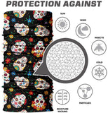 Braga Cuello Tubular para adultos Mexico Feliz Dia de los Muertos Halloween Fiesta Disfraz Carnaval