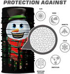 Braga Cuello Tubular para adultos Snowman Muñeco De Nieve Navidad Felices Fiestas 