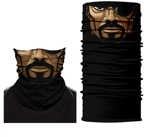 Braga Cuello Tubular para adultos Nick Furia Los Vengadores Avengers Hulk Iron Man Capitán America MARVEL Universo Marvel Comics MCU Superhéroes