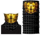 Braga Cuello Tubular para adultos Robot Personaje C3PO Star Wars la guerra de las galaxias Luke Skywalker