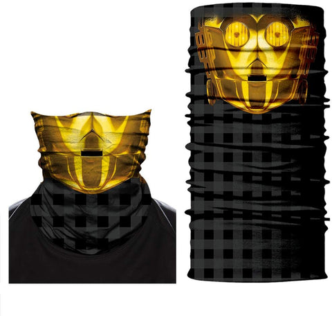 Braga Cuello Tubular para adultos Robot Personaje C3PO Star Wars la guerra de las galaxias Luke Skywalker