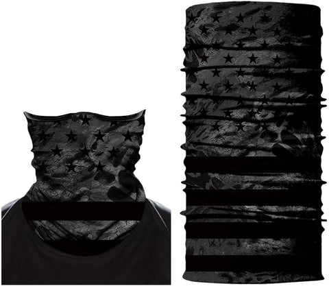 Braga Cuello Tubular para adultos estampado estrellas grises galaxia universo bandera EEUU USA Flag