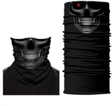 Braga Cuello Tubular para adultos Skull Terminator Skeleton Calavera Terminator Robot Feliz Dia de Los Muertos Mexico Disfraz Halloween Máscara Cara Ski Snowboard Buff Deporte 