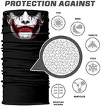 Braga Cuello Tubular para adultos Joker Batman Villano Superheroe DC Comics Payaso Fiesta Halloween Disfraz 
