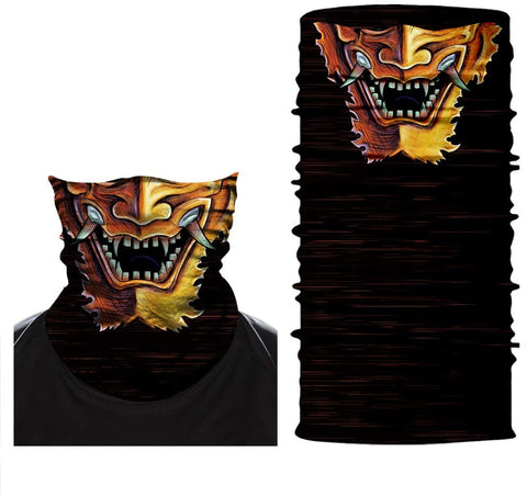 Braga Cuello Tubular para adultos Samurai Ninja China Asia Dragón