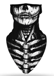 Braga Cuello Tubular para adultos Skull Skeleton Calavera Feliz Dia de Los Muertos Mexico Disfraz Halloween Máscara Cara Ski Snowboard Buff Deporte