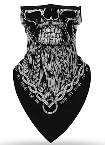 Braga Cuello Tubular para adultos Skull Skeleton Calavera Feliz Dia de Los Muertos Mexico Disfraz Halloween Máscara Cara Ski Snowboard Buff Deporte