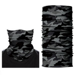 Braga Cuello Tubular Pañuelo para adultos Camuflaje Gris