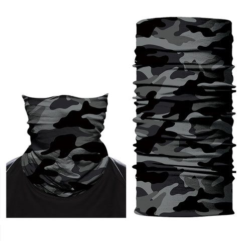 Braga Cuello Tubular Pañuelo para adultos Camuflaje Gris