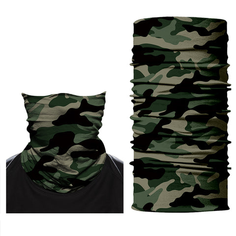 Braga Cuello Tubular Pañuelo para niños Camuflaje Verde