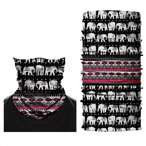Braga Cuello Tubular para adultos decoración dibujos elefantes animales