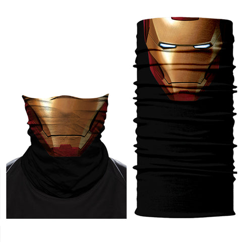 Braga Cuello Tubular para niños buff para niño Personaje IronMan Hombre Acero Marvel Comics Universo MCU Los Vengadores Robert Downey Tony Stark