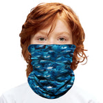 Braga Cuello Tubular Bandana Diseño Océano Niño Azul Cortaviento