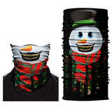 Braga Cuello Tubular para adultos Snowman Muñeco De Nieve Navidad Felices Fiestas 